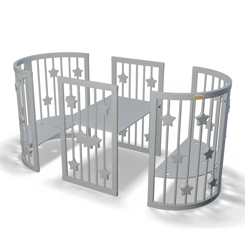 Ліжко-трансформер 9в1 IngVart Smart bed Round зірки 1359001 фото 7