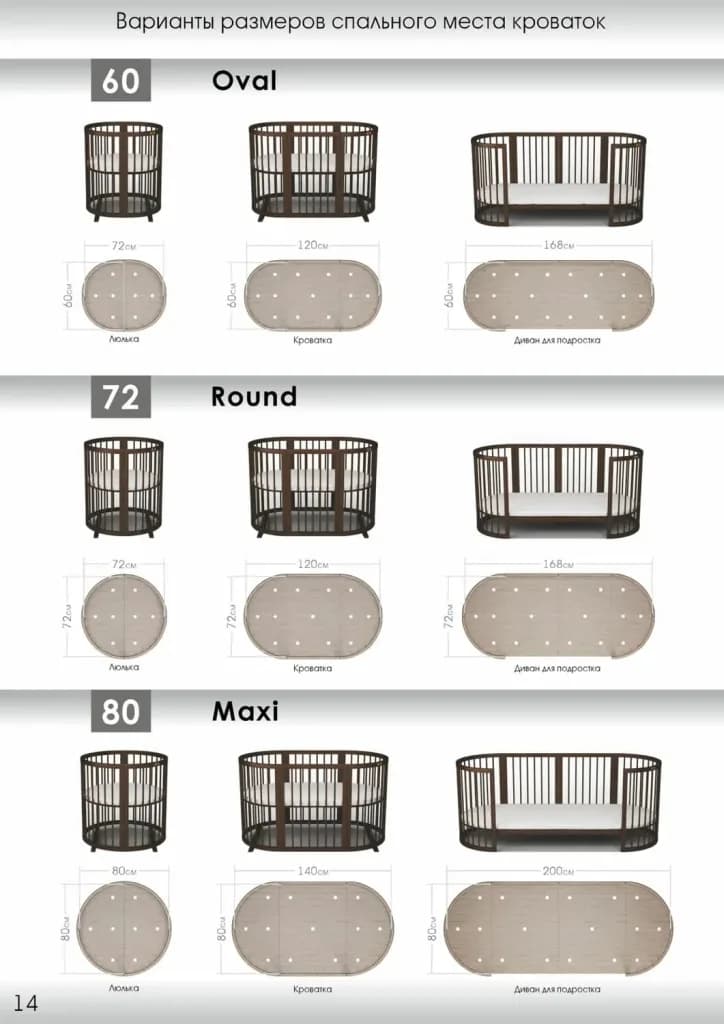 Ліжко-трансформер 9в1 IngVart Smart bed Round зірки 1359001 фото 8