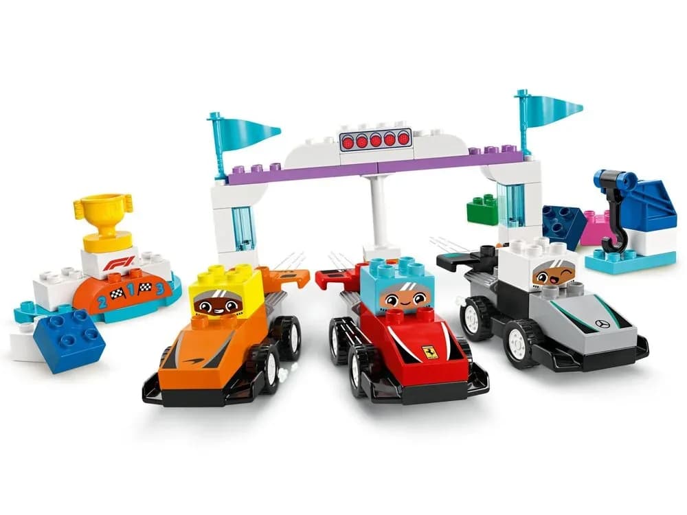Конструктор Lego Duplo Автомобілі і пілоти команд Формули-1 70дет 10445 фото 2 Конструктор Lego Duplo Автомобілі і пілоти команд Формули-1 70дет 10445 фото 2
