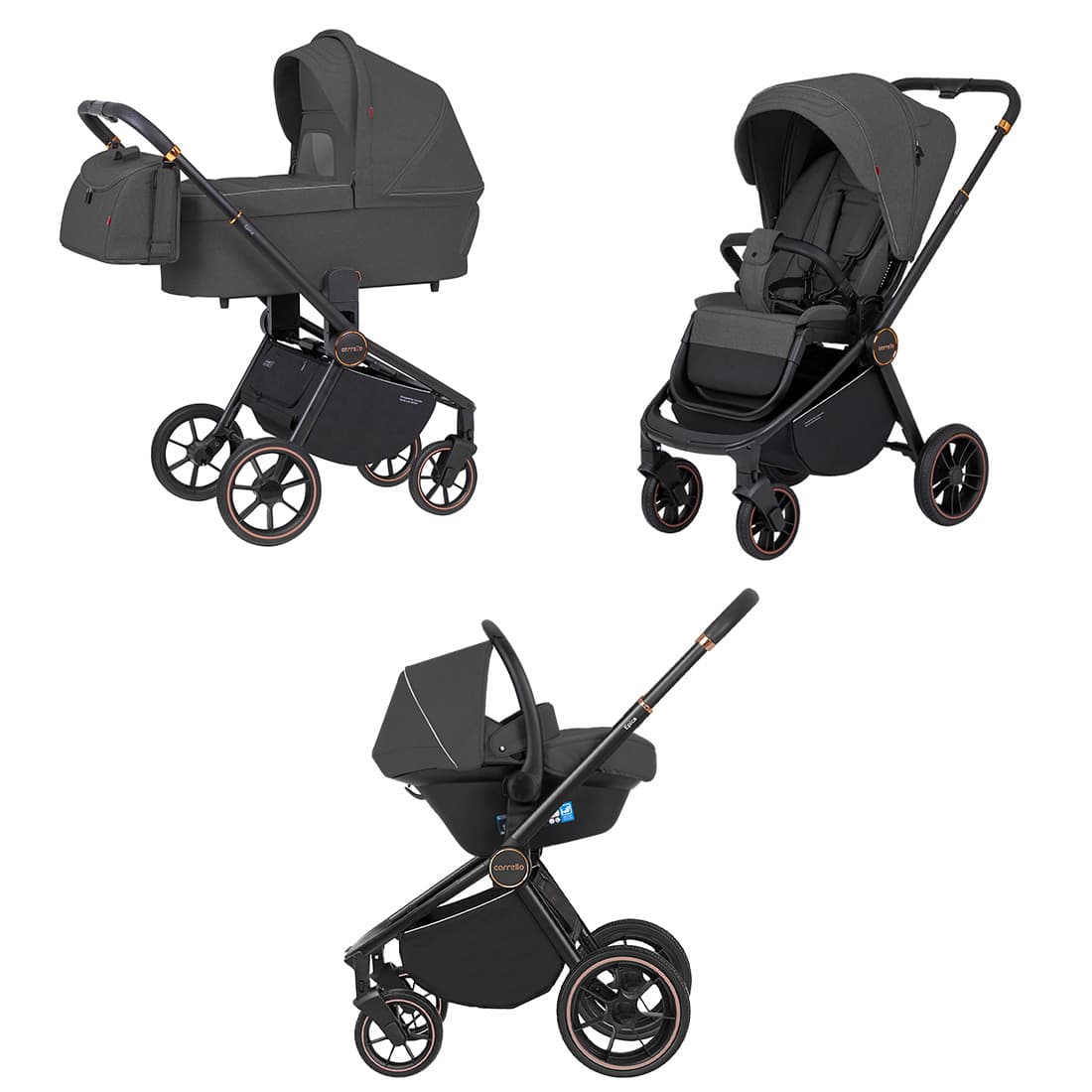 Коляска универсальная 3в1 Carrello Epica Iron Grey CRL-8511