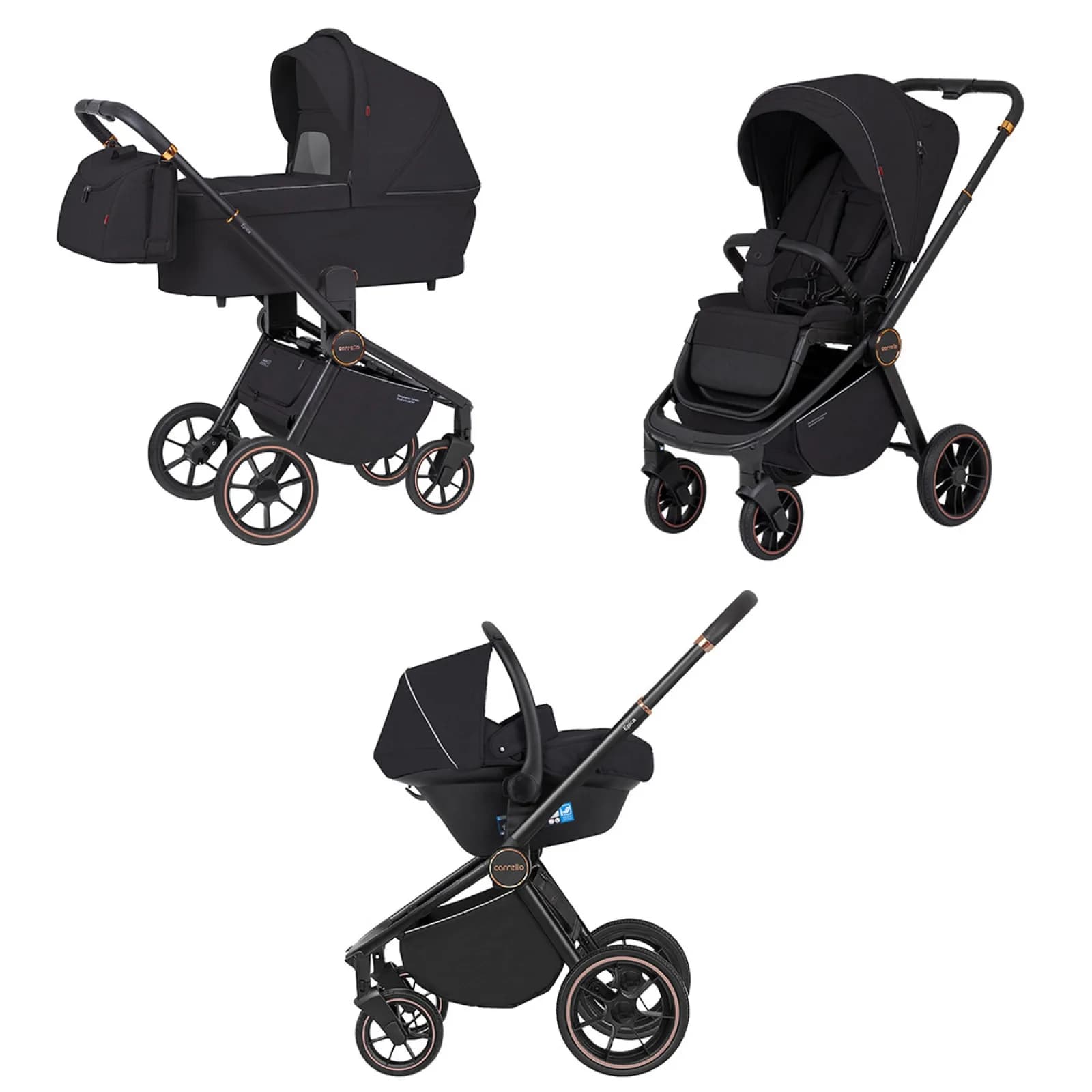 Коляска универсальная 3в1 Carrello Epica CRL-8511/1 Space Black 2024 фото 2