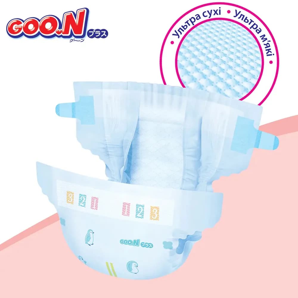 Подгузники Goo.N Plus M 56шт 21000628 фото 5