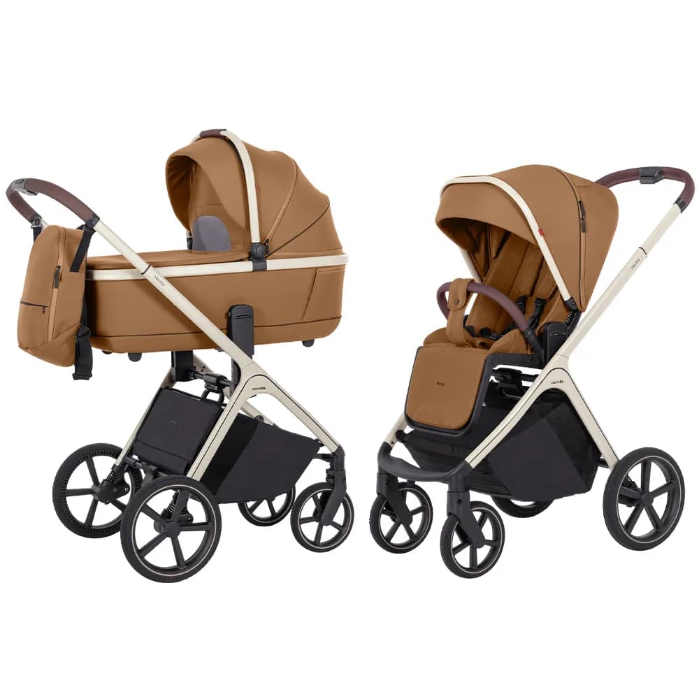 Коляска універсальна 2в1 Carrello Vector CRL-6550 Coral Beige фото 2 Коляска універсальна 2в1 Carrello Vector CRL-6550 Coral Beige фото 2