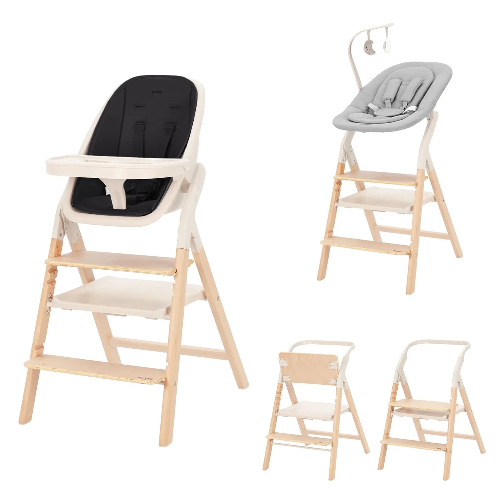Стільчик для годування Carrello Ergo CRL-16701 Obsidian Black фото 2 Стільчик для годування Carrello Ergo CRL-16701 Obsidian Black фото 2