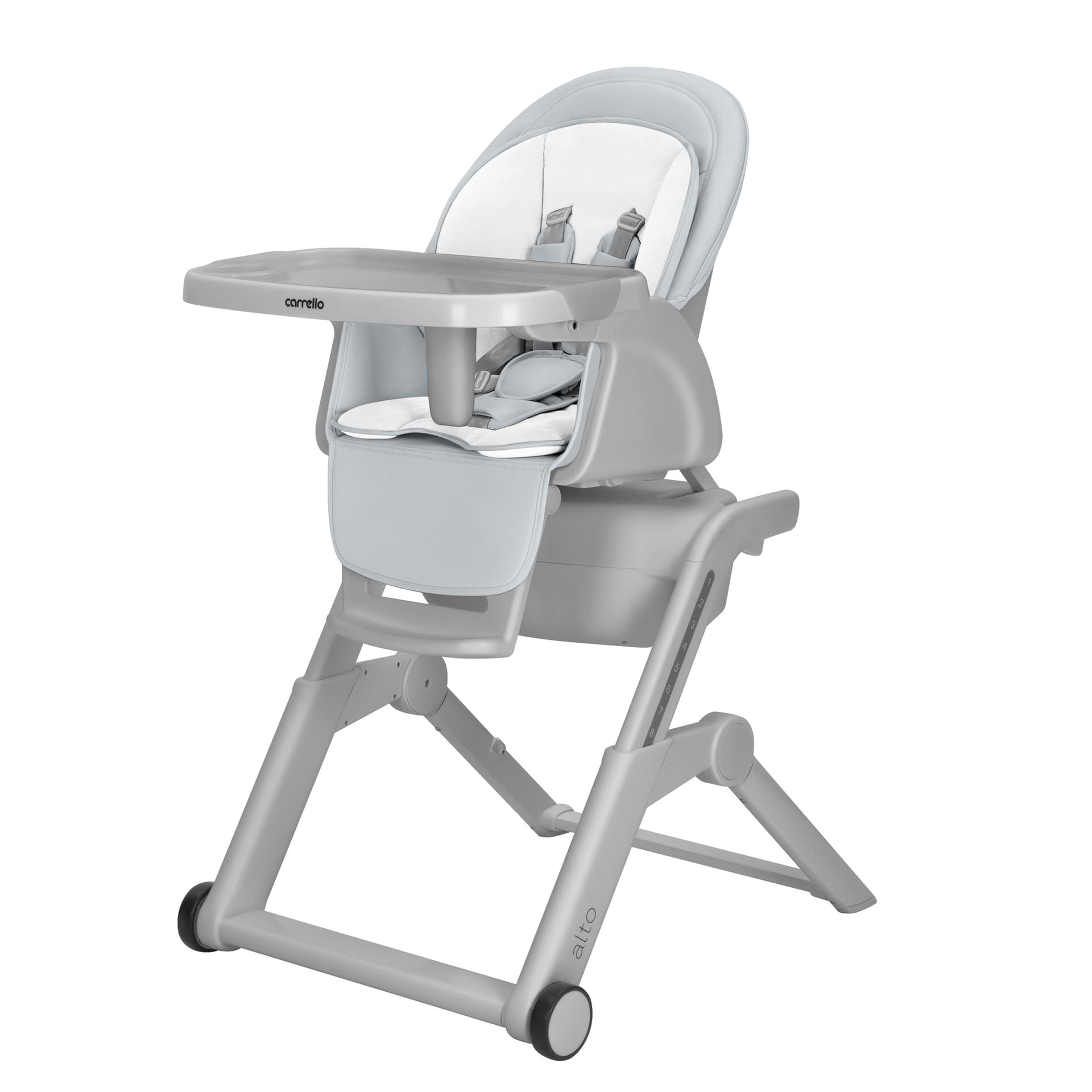 Стільчик для годування Carrello Alto CRL-10307 Chrome Grey Стільчик для годування Carrello Alto CRL-10307 Chrome Grey