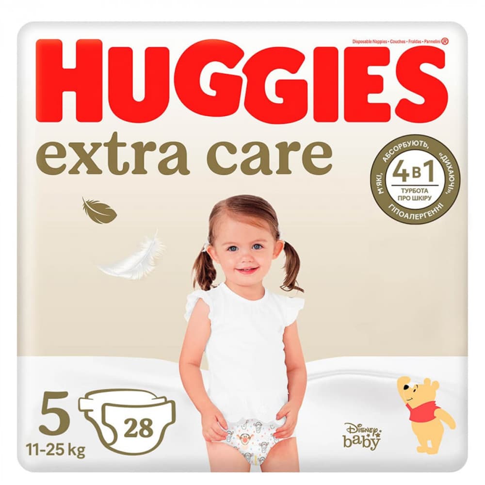 Подгузники Huggies Extra Care (5) 28шт 358315