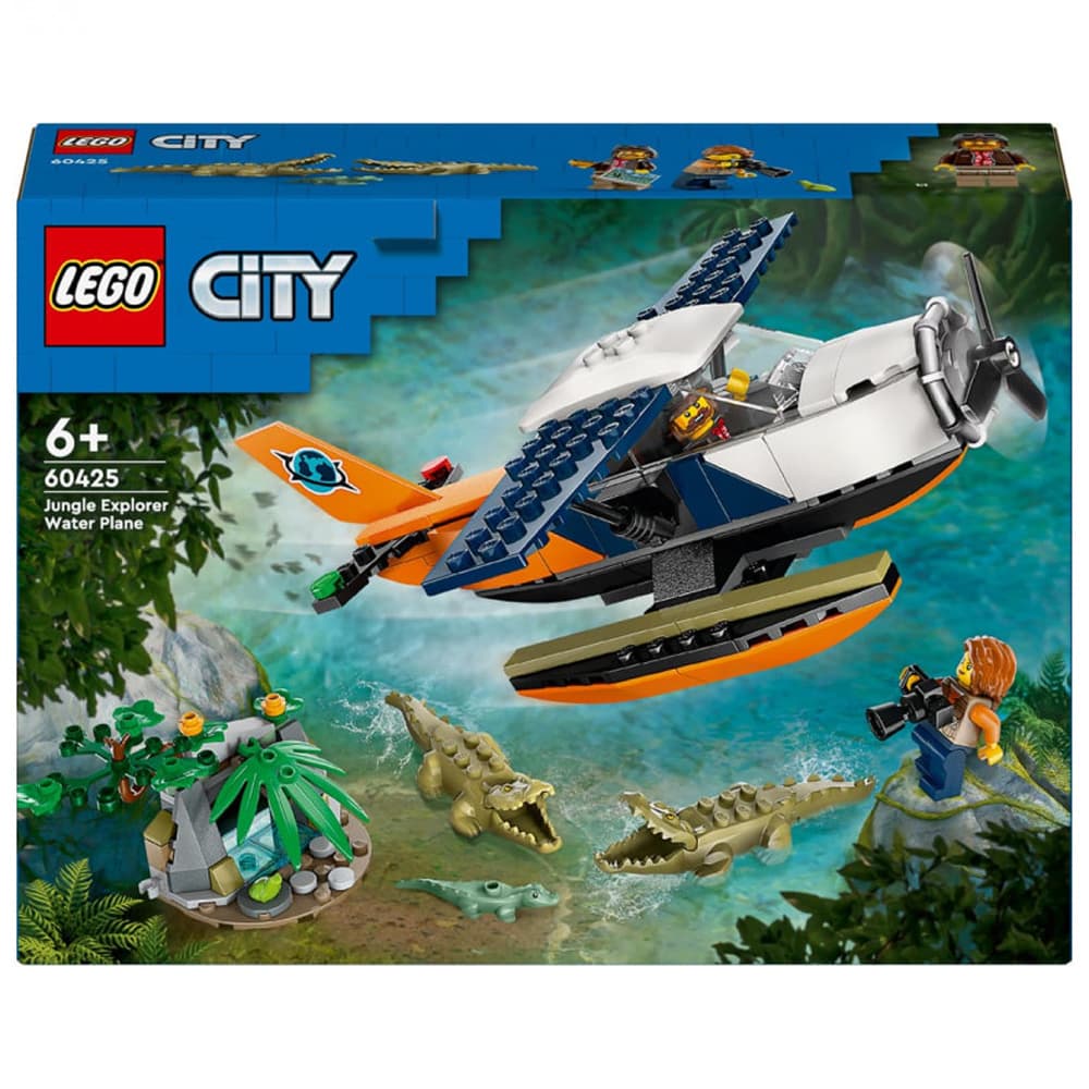 Конструктор Lego City Водный самолет для исследования джунглей 177дет 60425 Конструктор Lego City Водный самолет для исследования джунглей 177дет 60425