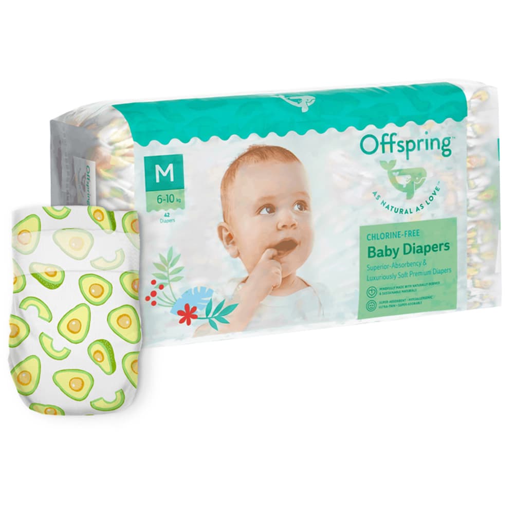 Подгузники Offspring Avocuddle M 42шт DP-OI-FAT-M42P-AVO-Унисекс
