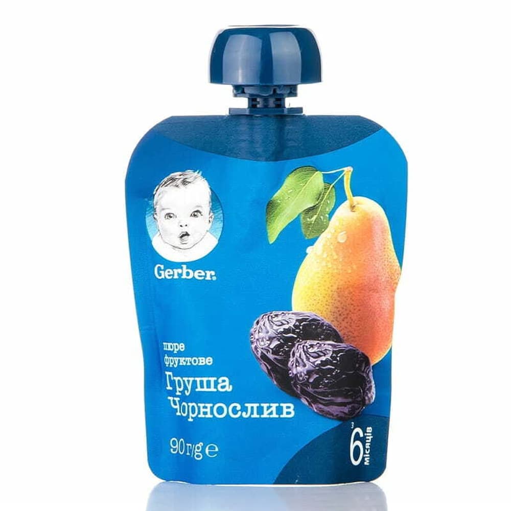 Пюре груша и чернослив Gerber 90г Gerber