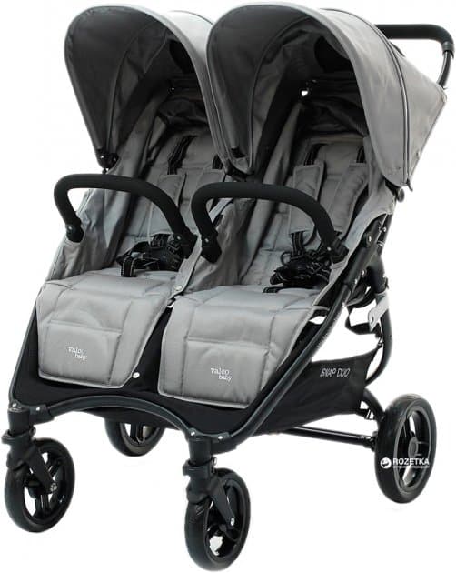 Коляска прогулянкова для двійні Valco baby Snap Duo / Cool Grey 9887