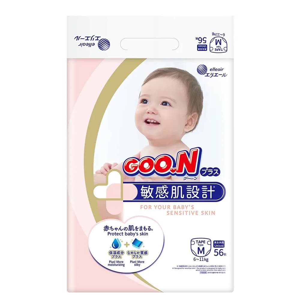 Подгузники Goo.N Plus M 56шт 21000628