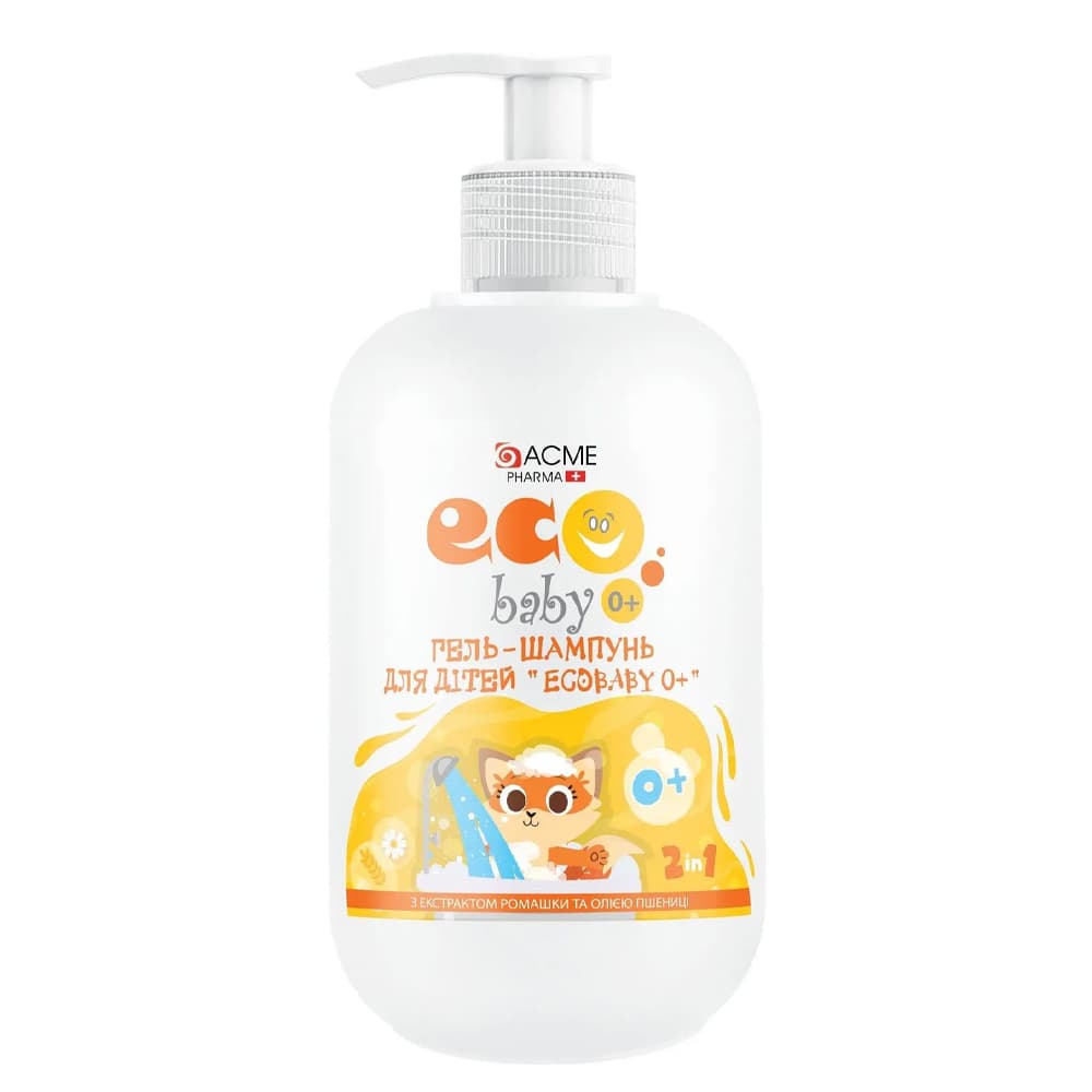 Гель-шампунь с экстрактом ромашки и маслом пшеницы EcoBaby 500мл 12207 Гель-шампунь с экстрактом ромашки и маслом пшеницы EcoBaby 500мл 12207