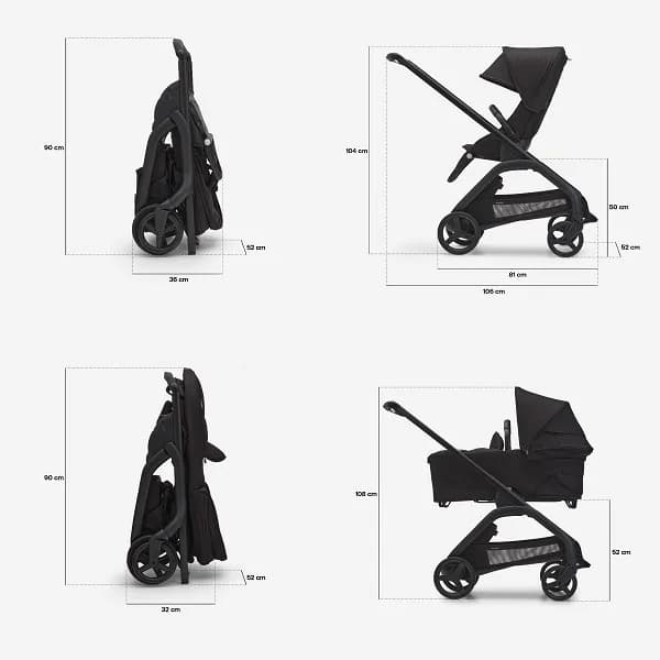 Коляска прогулянкова Bugaboo Dragonfly без капюшона 100047023 Black/Grey Melange фото 3 Коляска прогулянкова Bugaboo Dragonfly без капюшона 100047023 Black/Grey Melange фото 3