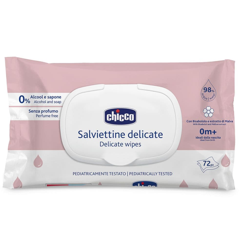 Салфетки влажные c экстрактом мальвы Chicco 72шт 12050.60