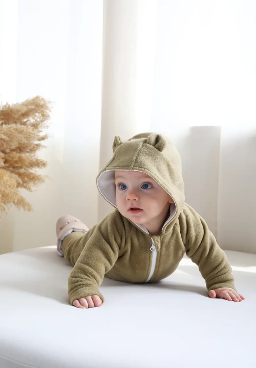 Комбинезон для новорожденных "Bear" Magbaby 120622 -оливковый фото 3