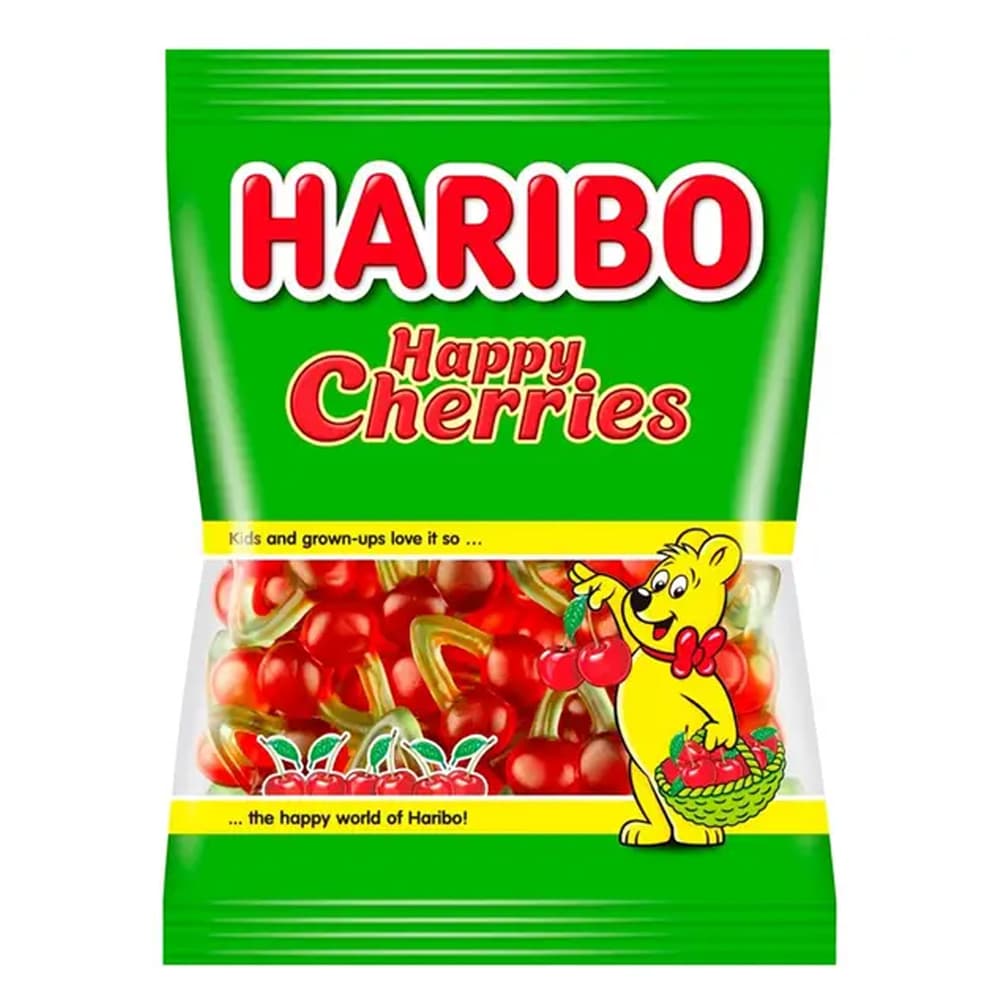 Конфеты желейные неглазурированные Хеппи Черриз Haribo 80г АТ395501