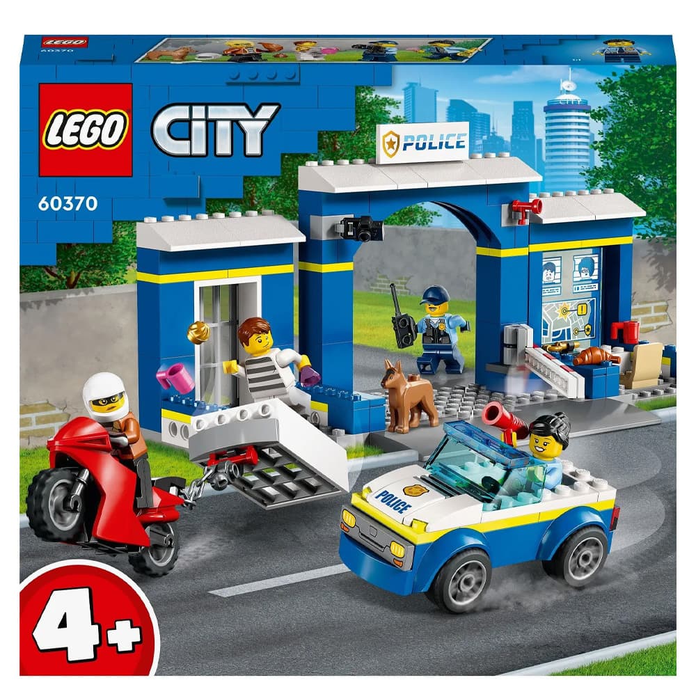 Конструктор LEGO City Преследование на полицейском участке 172дет 60370 Конструктор LEGO City Преследование на полицейском участке 172дет 60370