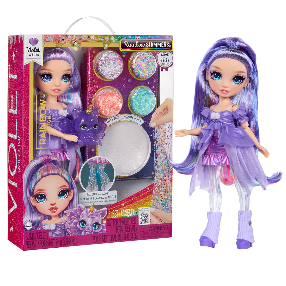 Ігровий набір з лялькою Rainbow High Rainbow Shimmers Віолетта 122425