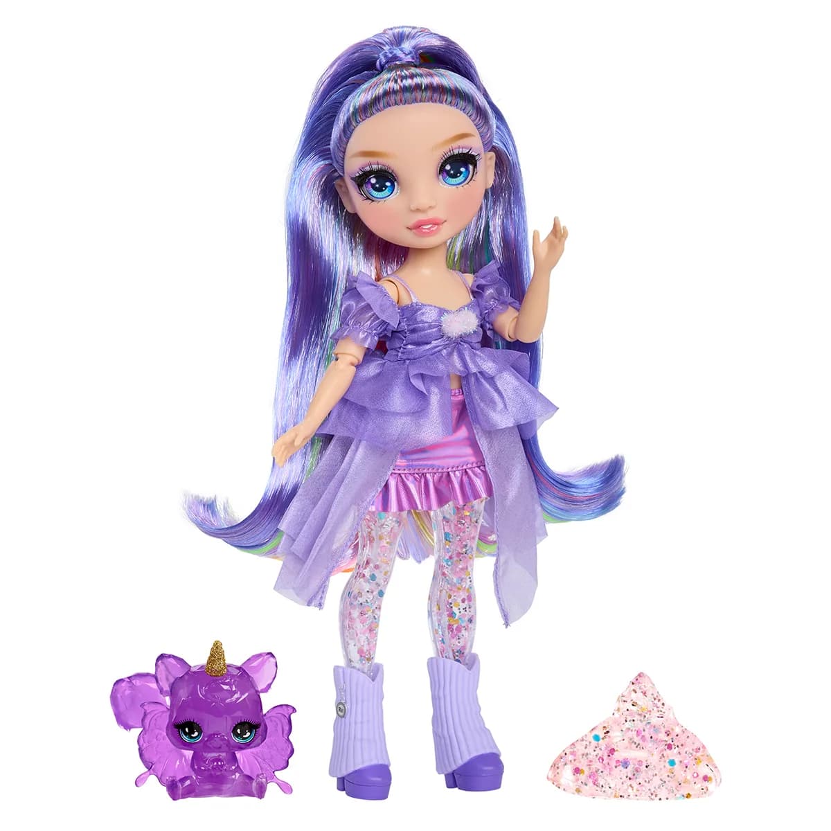 Ігровий набір з лялькою Rainbow High Rainbow Shimmers Віолетта 122425 фото 4 Ігровий набір з лялькою Rainbow High Rainbow Shimmers Віолетта 122425 фото 4