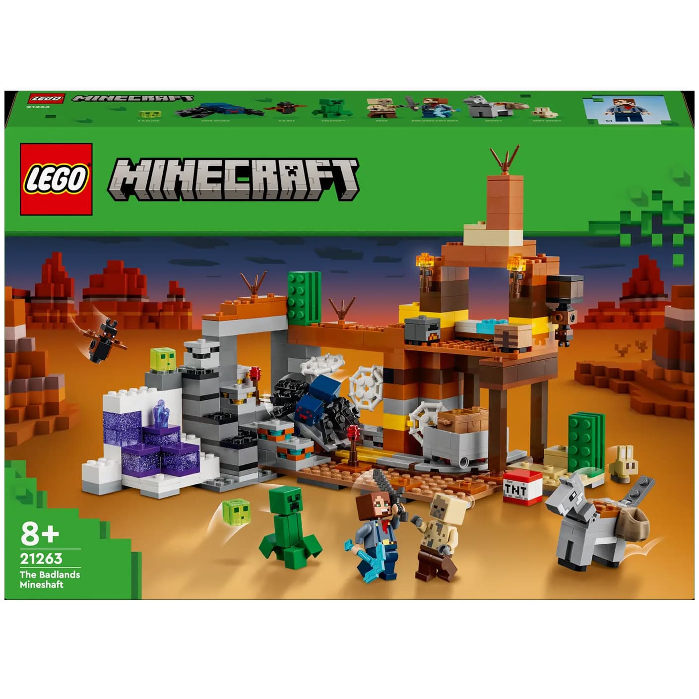 Конструктор Lego Minecraft Покинута шахта у безплідних землях 538дет 21263 Конструктор Lego Minecraft Покинута шахта у безплідних землях 538дет 21263