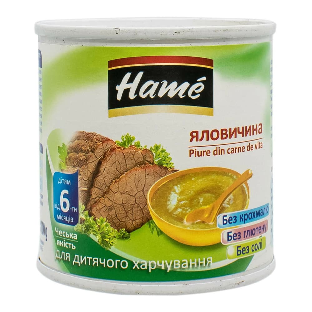 Пюре яловичина Hame 100г 1215391 Пюре яловичина Hame 100г 1215391
