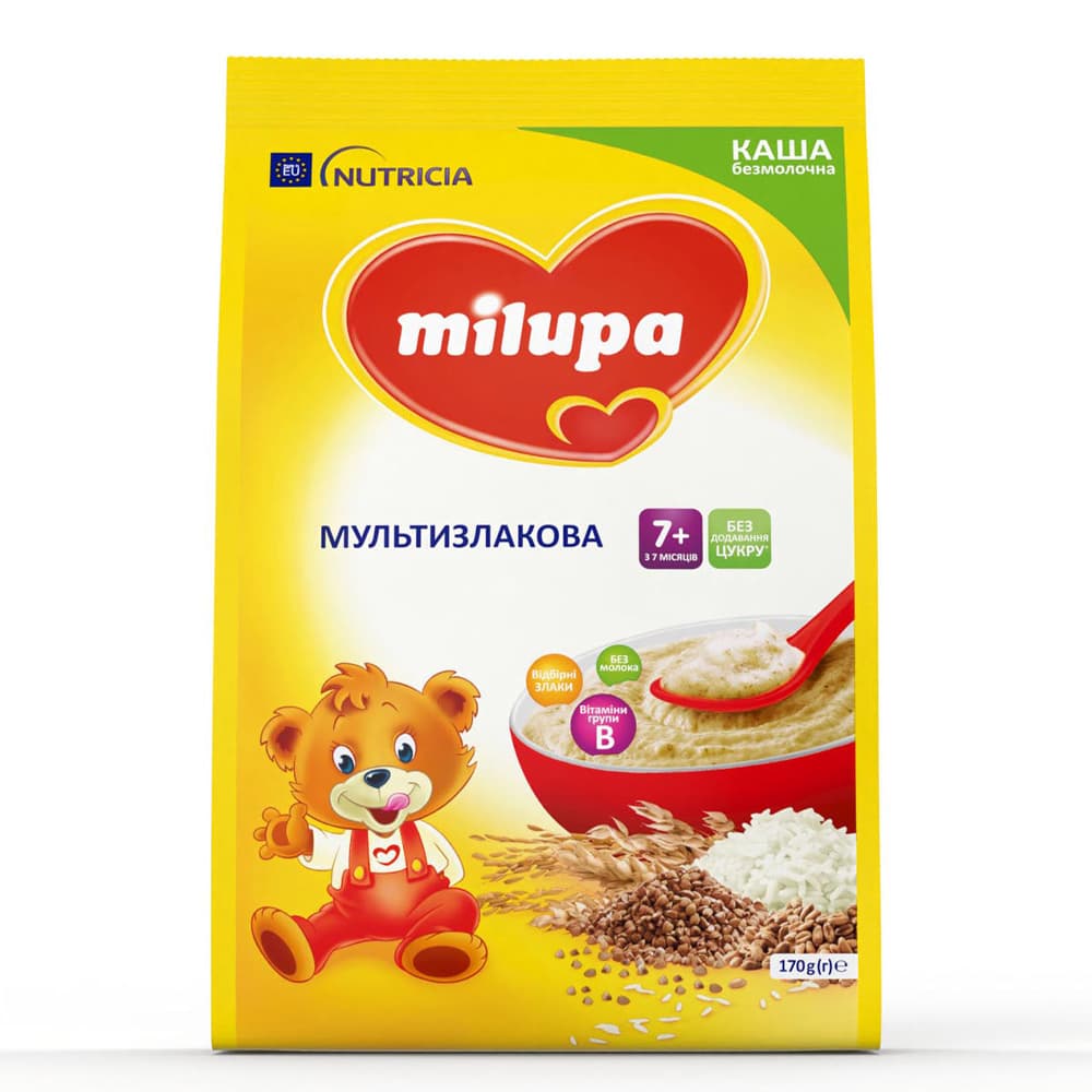 Каша безмолочна мультизлакова Milupa 170г 30034 Каша безмолочна мультизлакова Milupa 170г 30034