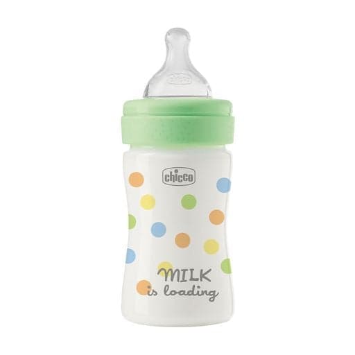 Бутылочка пластиковая Chicco Perfect Easy 150мл, соска силиконовая, медленный поток 0+ 20241.30
