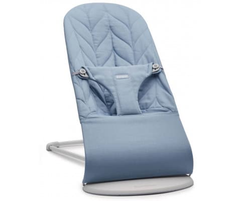 Шезлонг BabyBjorn Bouncer Bliss Woven Petal 62239 Quilt Blue