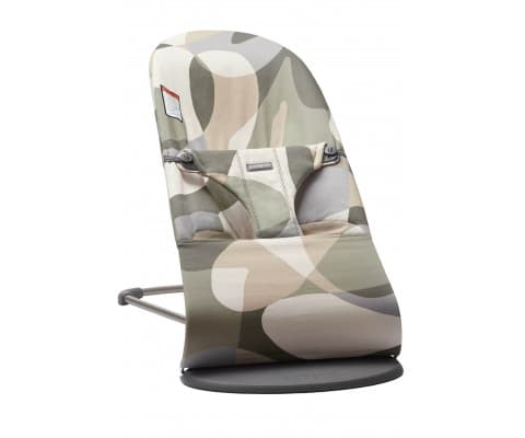 Шезлонг BabyBjorn Bouncer Bliss Cotton 0396 Khaki Green Print