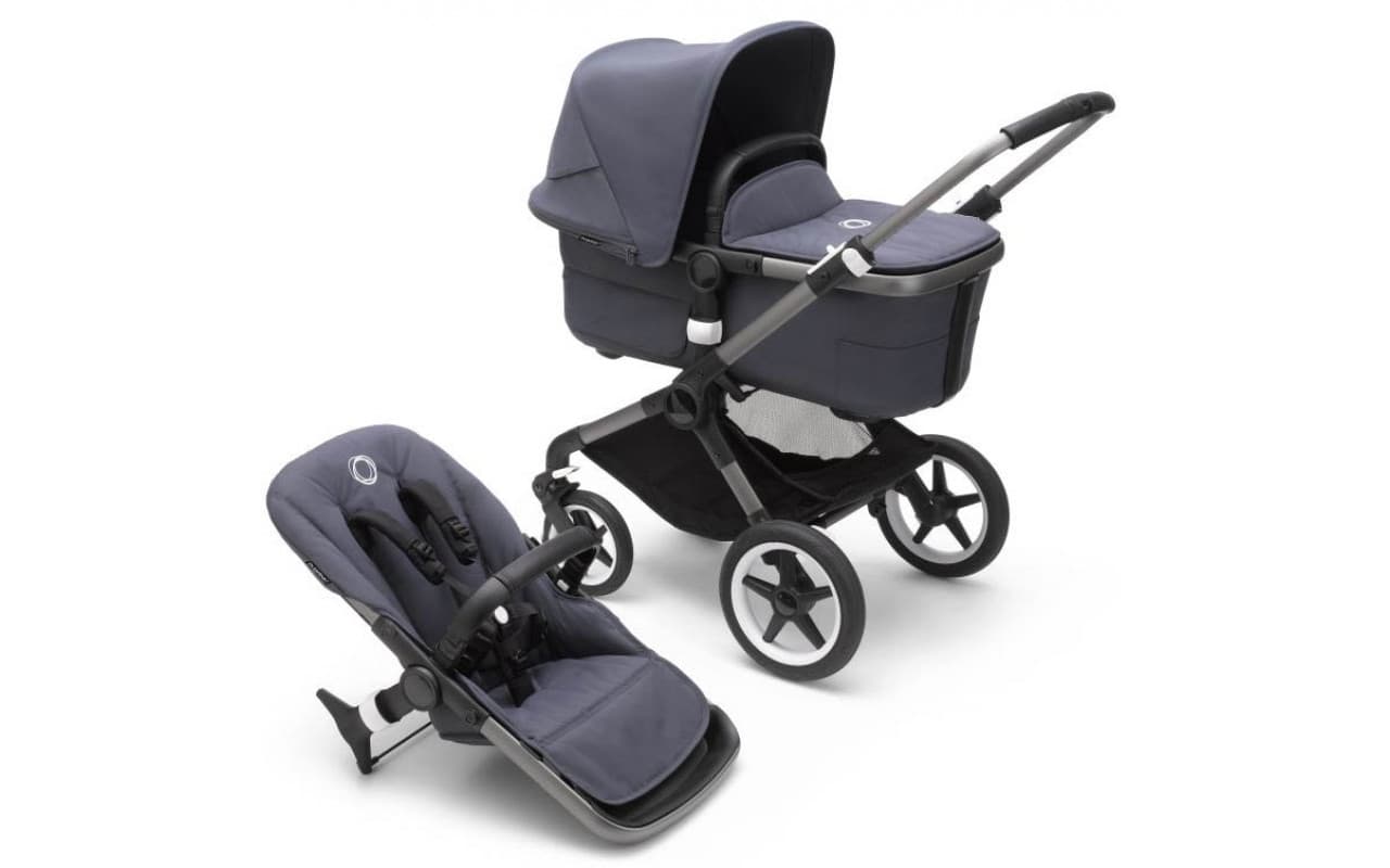 Коляска универсальная 2в1 BUGABOO FOX 3 GRAPHITE/STORMY BLUE 2306010004