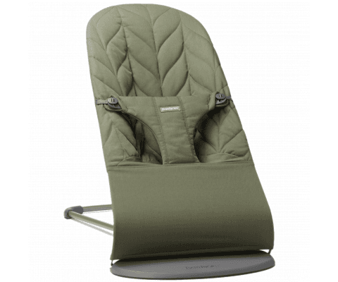 Шезлонг BabyBjorn Bouncer Bliss Cotton Petal 1409 Dark Green