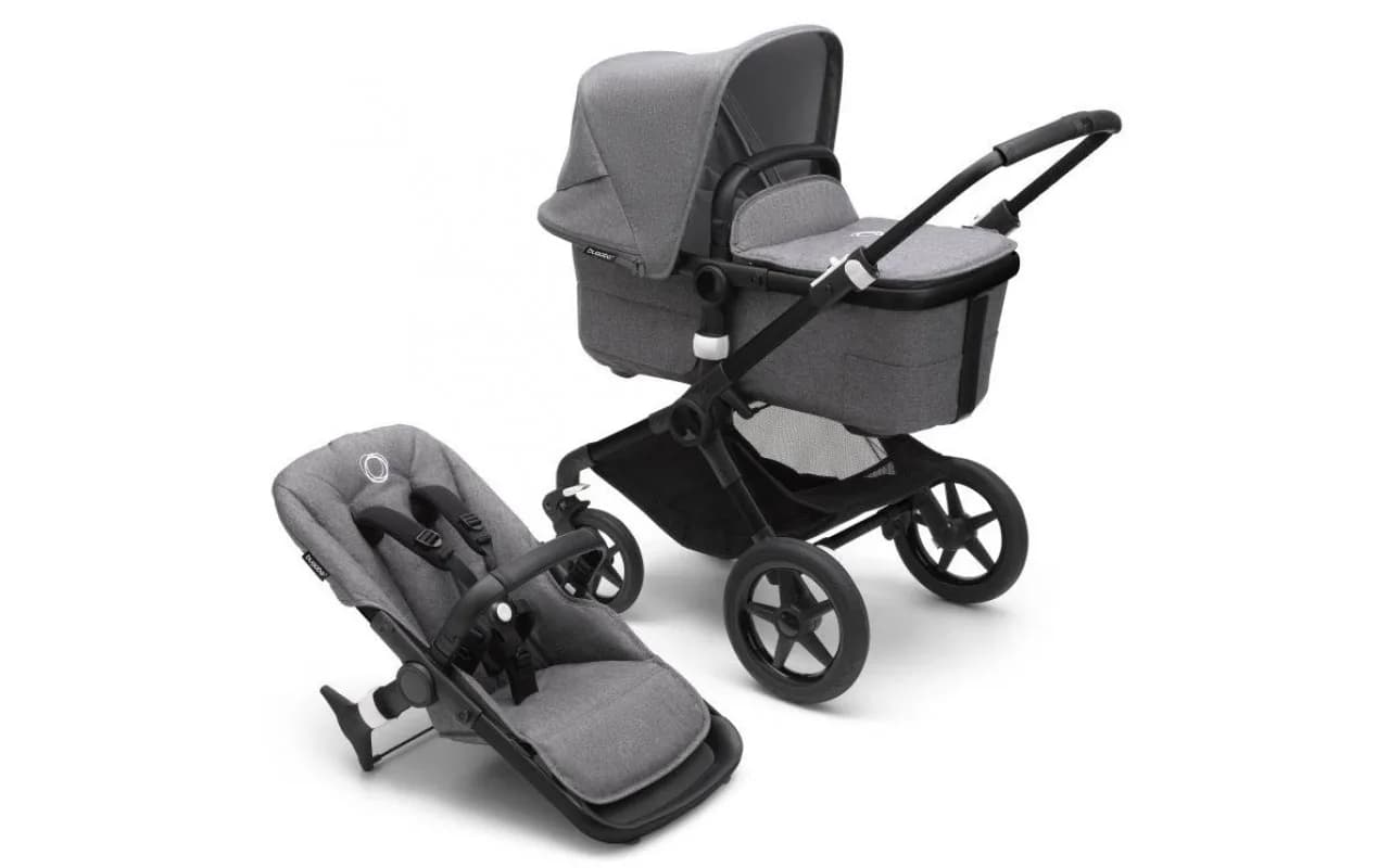 Коляска универсальная 2в1 BUGABOO FOX3, BLACK/GREY MELANGE 2306010002 фото 5 Коляска универсальная 2в1 BUGABOO FOX3, BLACK/GREY MELANGE 2306010002 фото 5