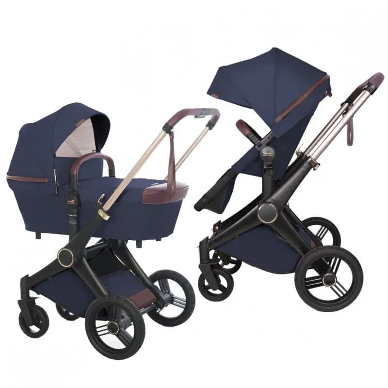 Коляска универсальная 2в1 Shom Roberto Verino Elegance 0320 Navy Blue фото 3 Коляска универсальная 2в1 Shom Roberto Verino Elegance 0320 Navy Blue фото 3