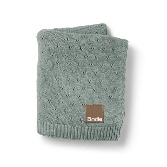 Акриловый плед для новорожденных Elodie Details Pebble Green 75x100 см 17710