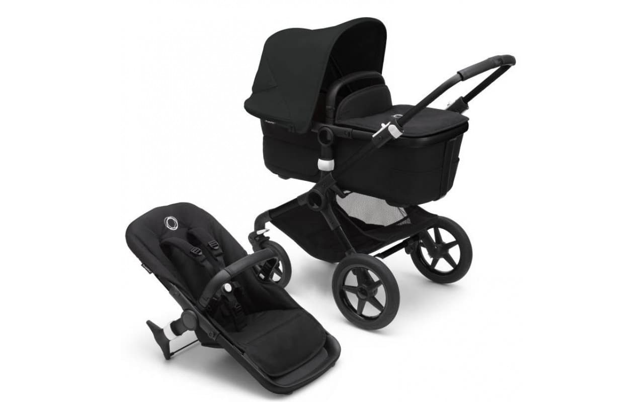 Коляска универсальная 2в1 BUGABOO FOX3, BLACK/MIDNIGHT BLACK 2306010003