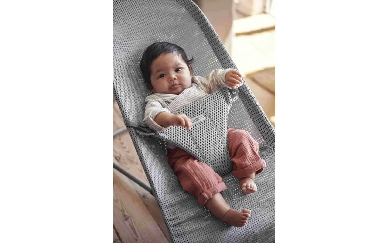 Шезлонг BabyBjorn Bouncer Bliss Mesh 0181 Gray фото 2 Шезлонг BabyBjorn Bouncer Bliss Mesh 0181 Gray фото 2