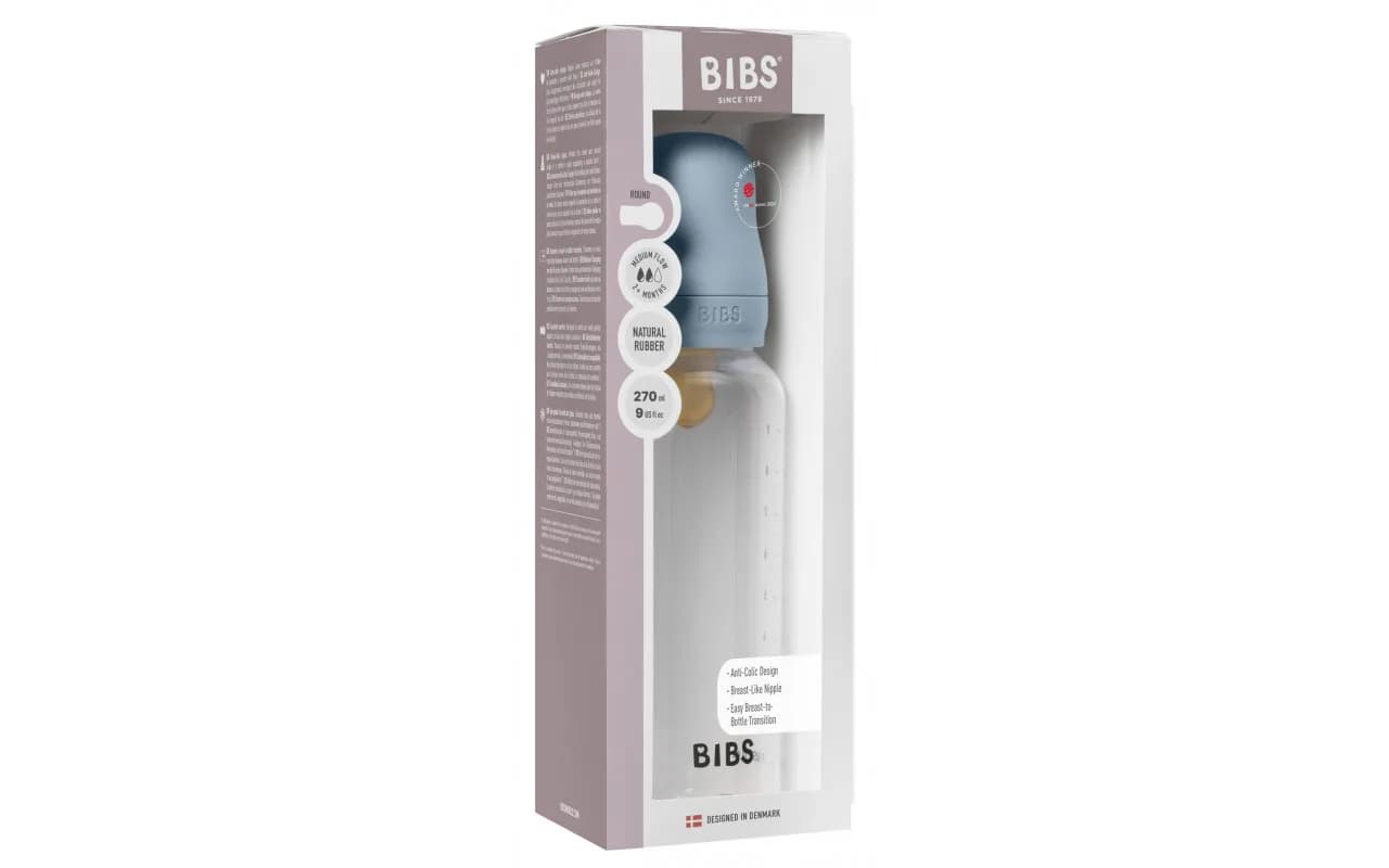 Бутылочка пластиковая BIBS Baby Blue 270мл 5017231 фото 3