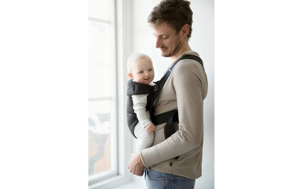 Рюкзак-кенгуру BabyBjorn Mini Cotton 0562 Black фото 2 Рюкзак-кенгуру BabyBjorn Mini Cotton 0562 Black фото 2