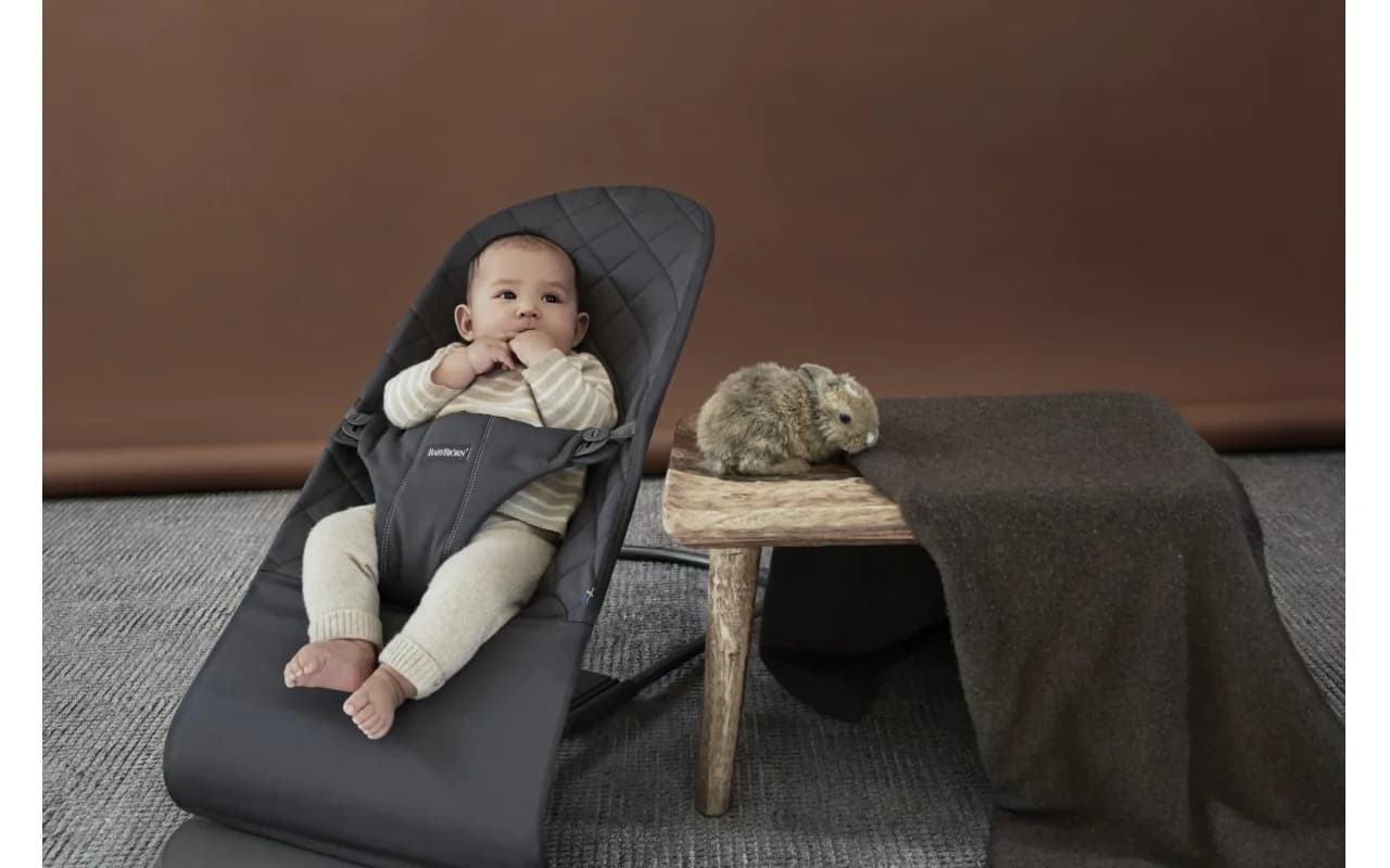 Шезлонг BabyBjorn Bouncer Bliss 0211 Anthracite фото 2 Шезлонг BabyBjorn Bouncer Bliss 0211 Anthracite фото 2