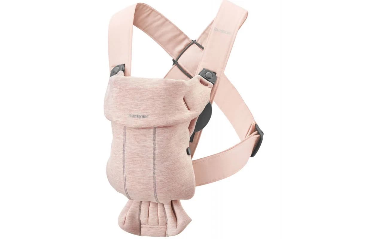 Рюкзак-кенгуру BabyBjorn Mini 3D Jersey 0777 Light Pink фото 2