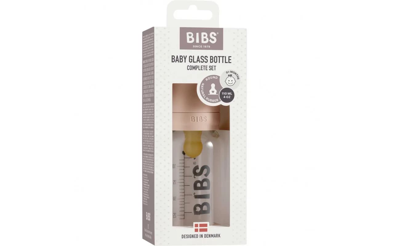 Бутылочка стеклянная BIBS Baby Blush 110мл 5013244 фото 2 Бутылочка стеклянная BIBS Baby Blush 110мл 5013244 фото 2