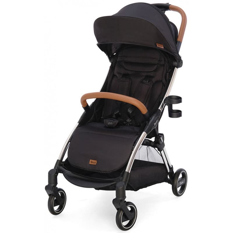 Коляска прогулочная Shom Magical Flash 7518 Black on Silver