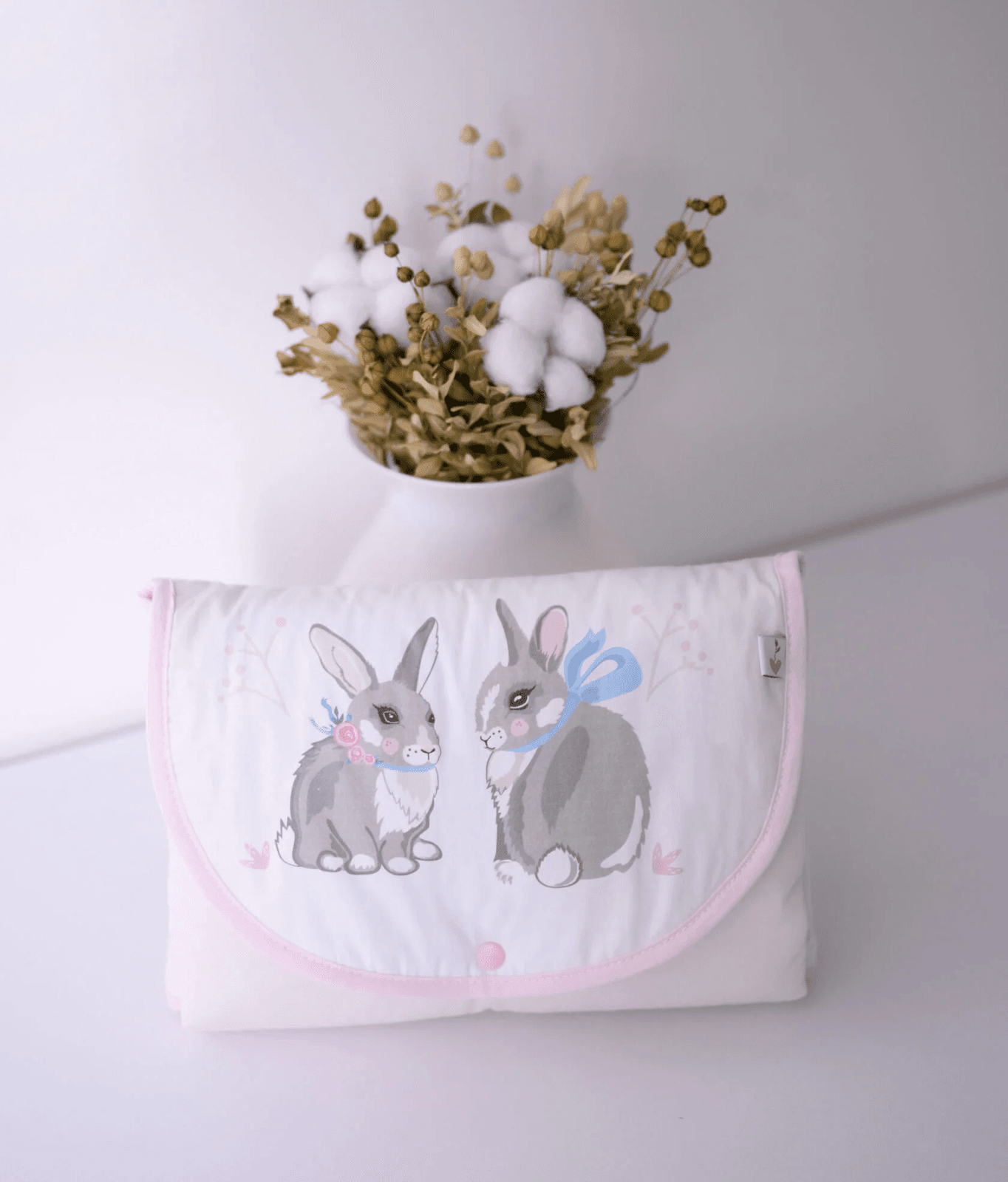 Матрас пеленальный дорожный Верес Summer Bunny pink 57х60 см 427.2