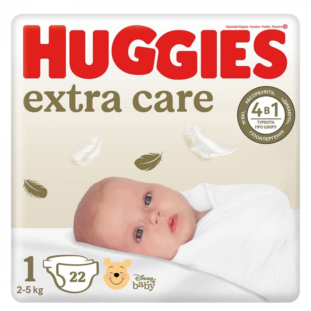 Подгузники Huggies Extra Care (1) 22шт 535832