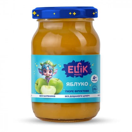 Пюре яблоко Elfik 170г COM11468 Пюре яблоко Elfik 170г COM11468