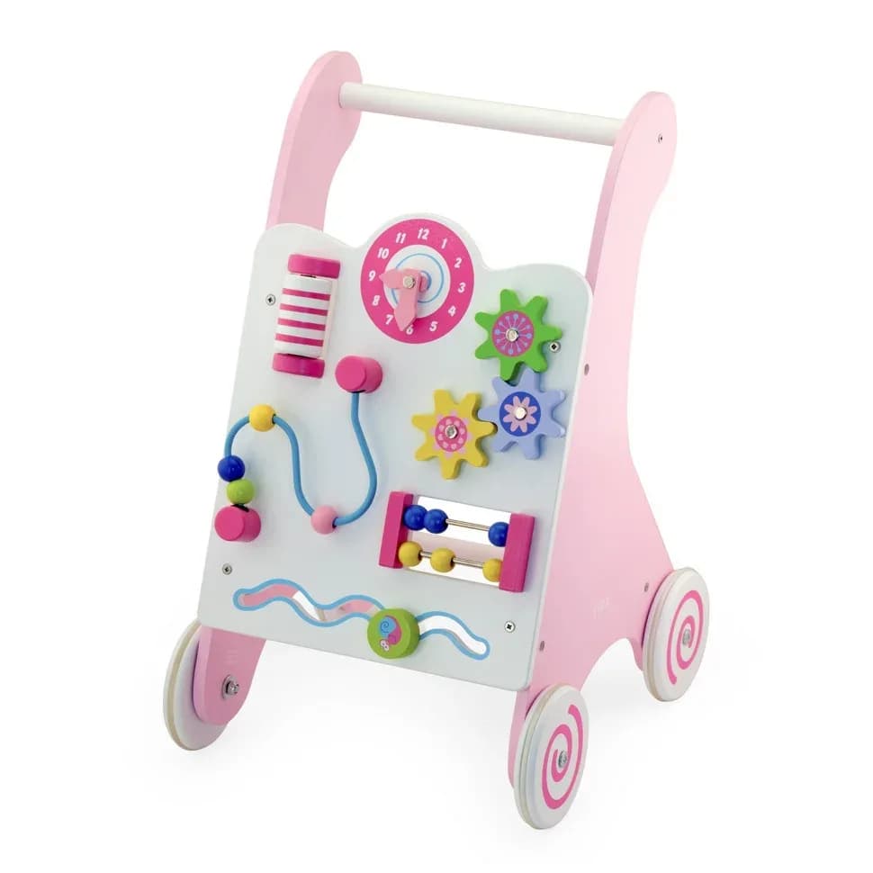 Ходунки-каталка Viga Toys с бизибордом 50178 фото 3