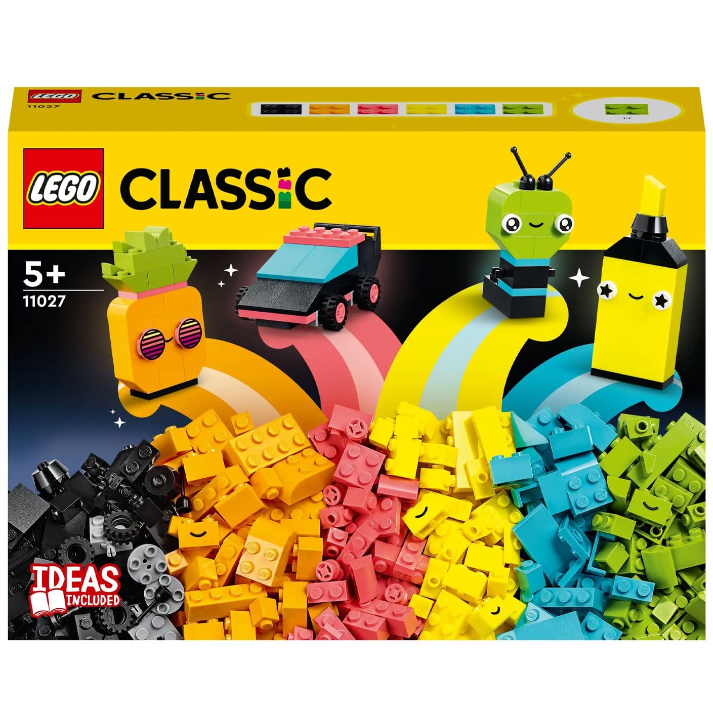 Конструктор Lego Classic Творческое неоновое веселье 333дет 11027