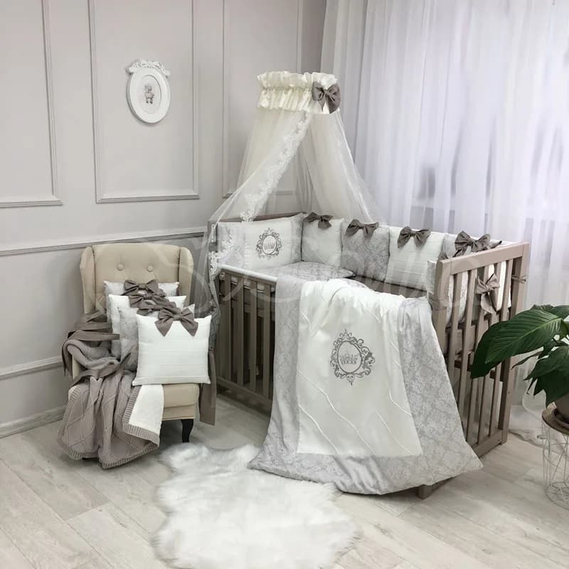 Постільний комплект Маленька Соня Elegance 6од 245420 Какао фото 3 Постільний комплект Маленька Соня Elegance 6од 245420 Какао фото 3