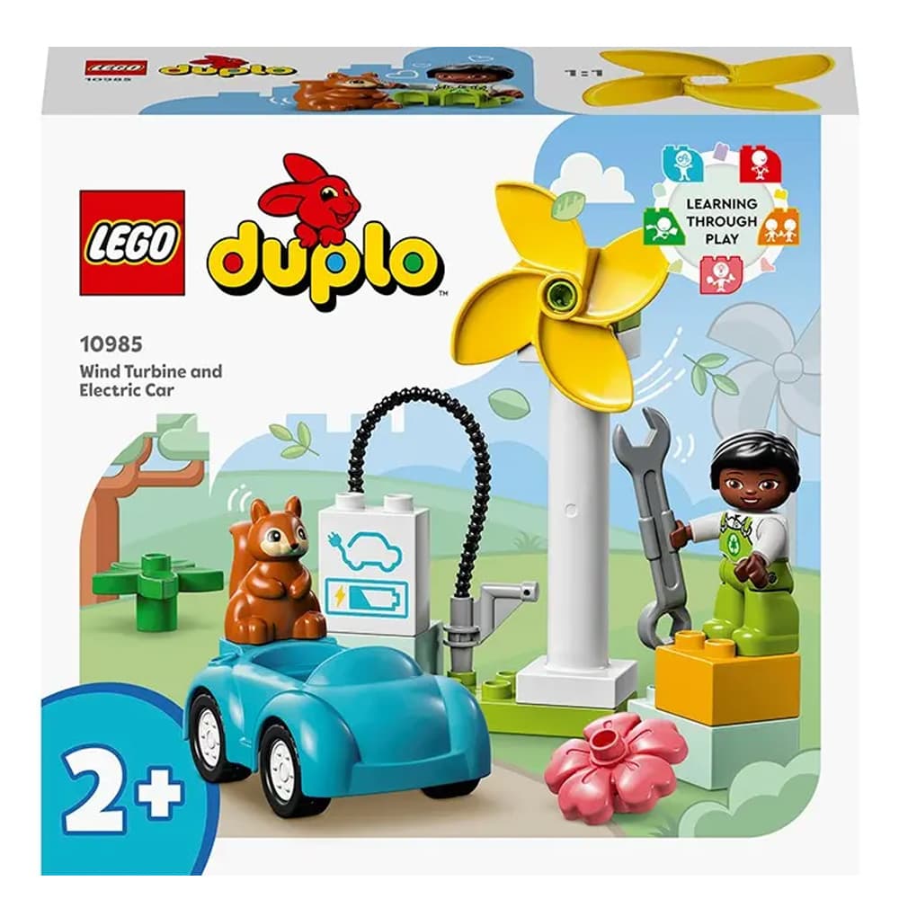 Конструктор Lego Duplo Town Ветровая турбина и электромобиль 16дет 10985 Конструктор Lego Duplo Town Ветровая турбина и электромобиль 16дет 10985