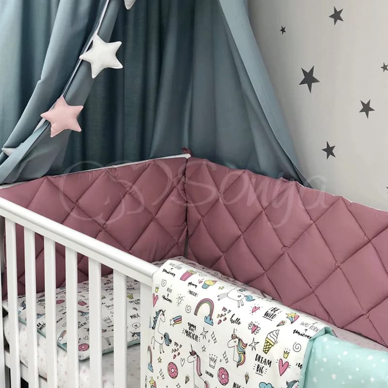 Постельный комплект Маленькая Соня Baby Mix Единорог 6ед 0291406 фото 3 Постельный комплект Маленькая Соня Baby Mix Единорог 6ед 0291406 фото 3